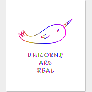 Unicorn raibow Posters and Art